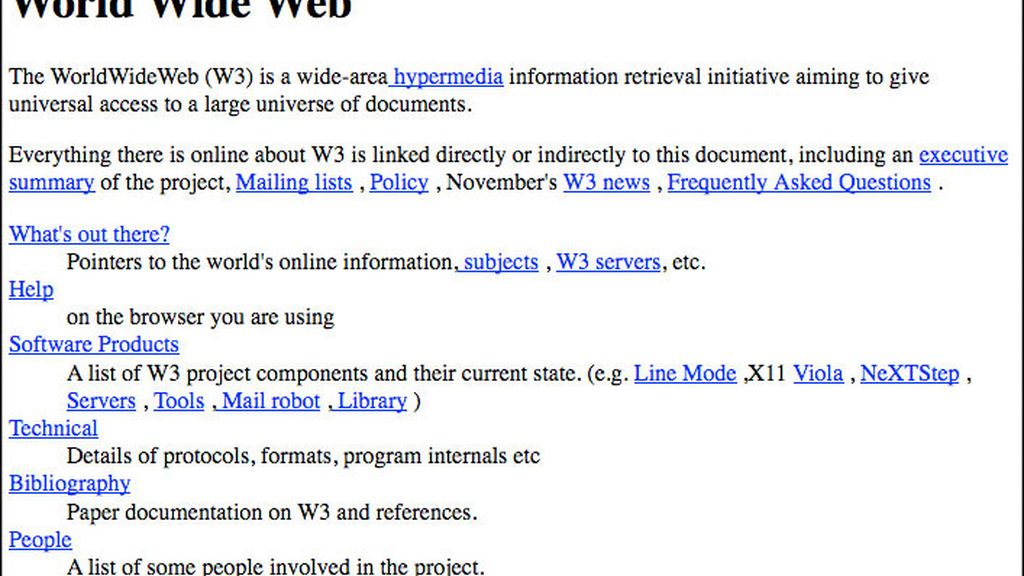 primera página web