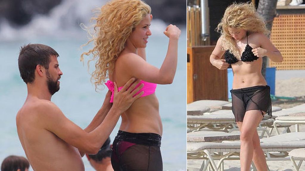 Vientre plano, poses sensuales... Así está Shakira en bikini después de dar a luz