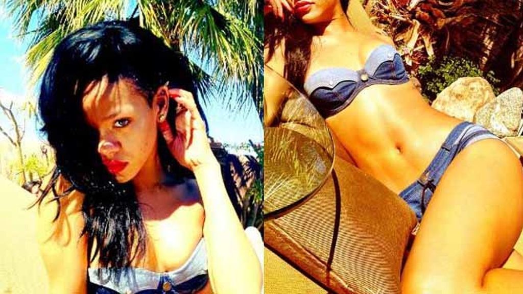 Rihanna en bikini (Twitter)