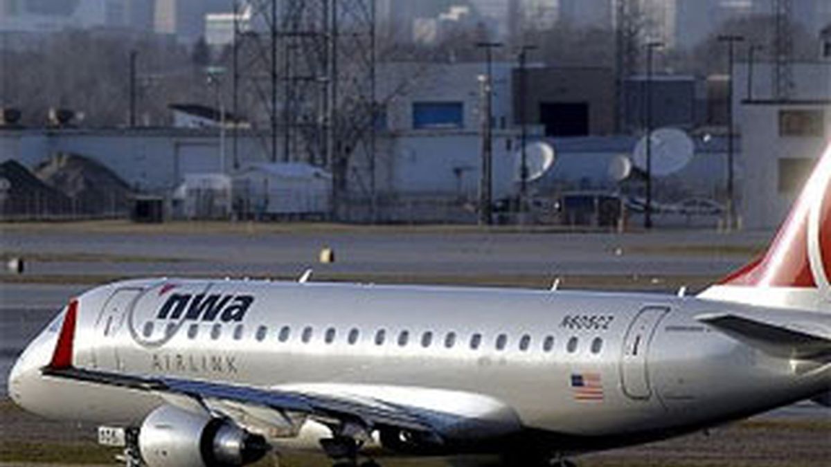Imagen de archivo de un avión de la compañía Northwest Airlines