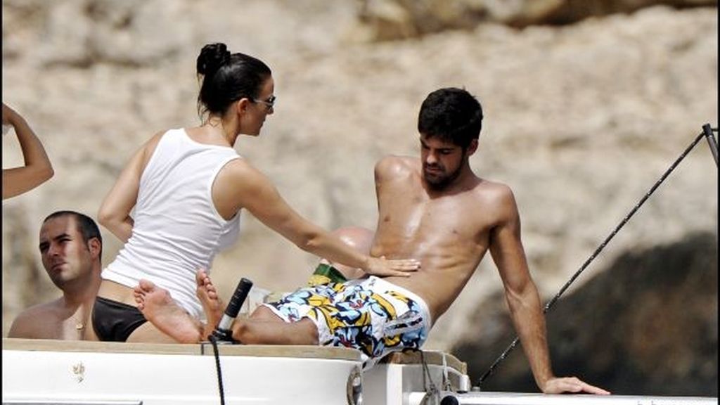 Miguel Ángel Muñoz, con su chica