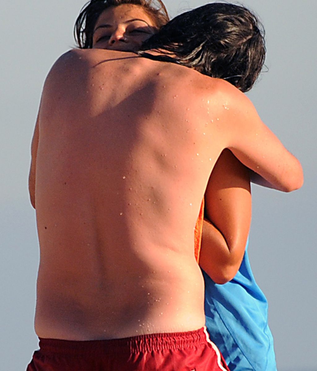 Thaïs Blume con su novio en Cádiz