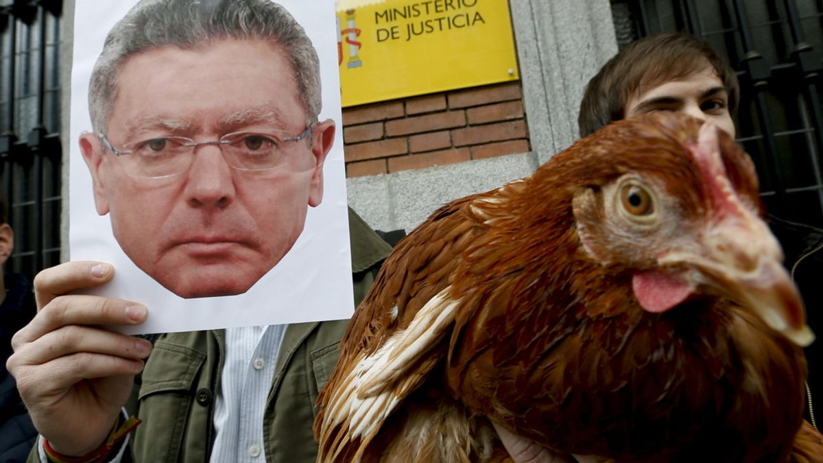 Provida pide a Gallardón que no sea "gallina" y derogue la Ley del aborto. Foto: EFE