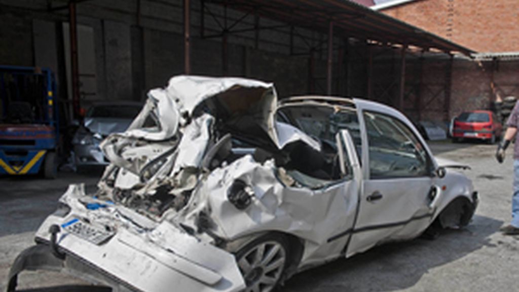 El estado del coche después del accidente