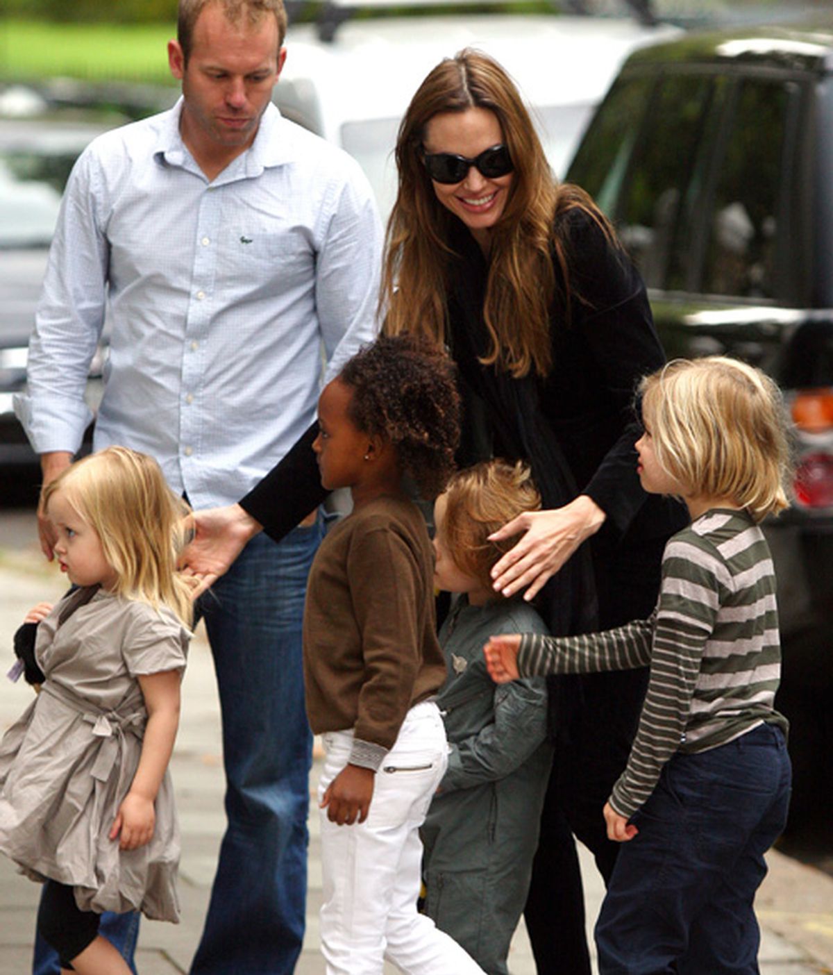 Fiestuqui de los niños Jolie-Pitt en casa de Kingston, el hijo de Gwen Stefani