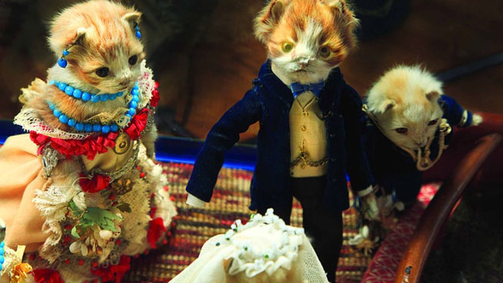 Animales reales en escenas ficticias