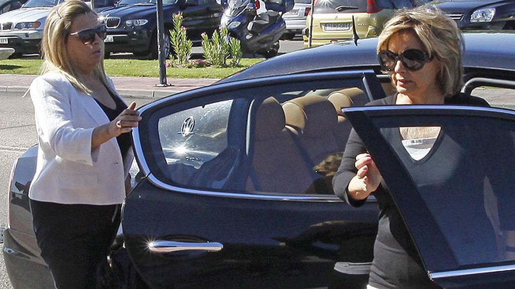 María Teresa Campos en el funeral de su gran amigo Pedro Rodríguez