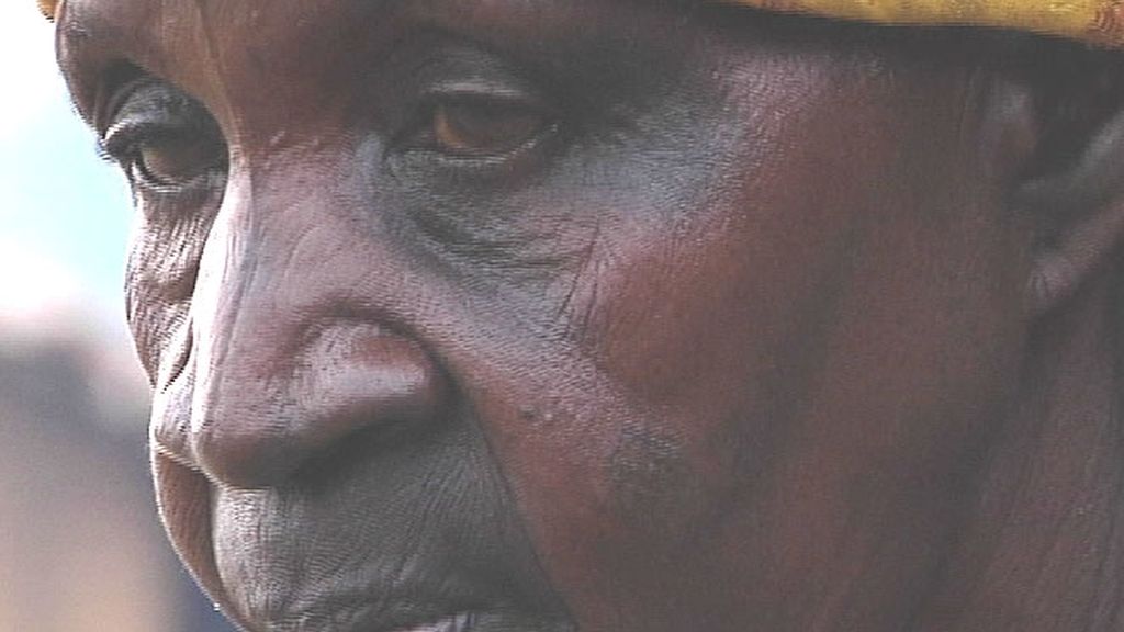 Una mujer congoleña