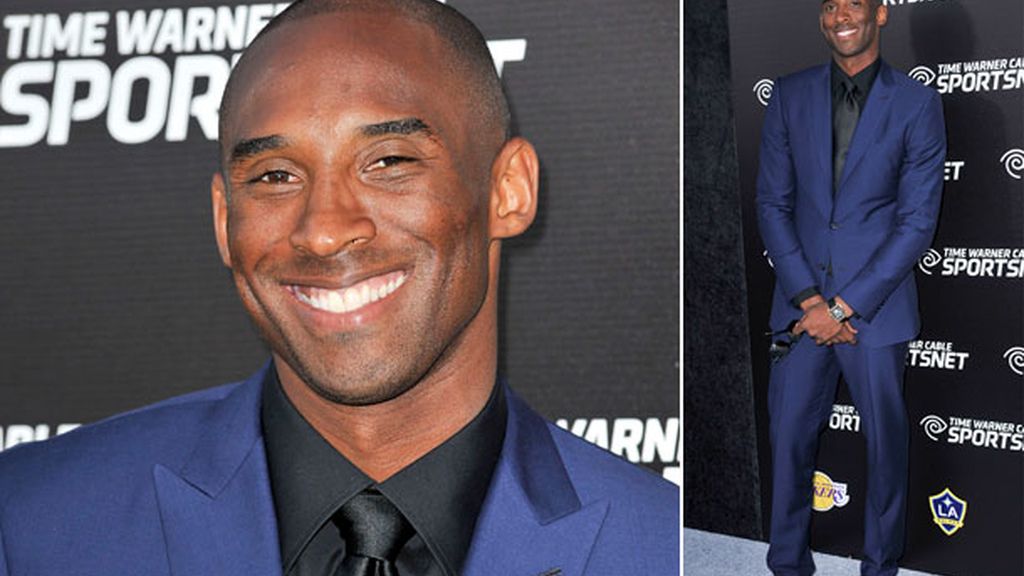 Kobe Bryant, sonriente en el photocall