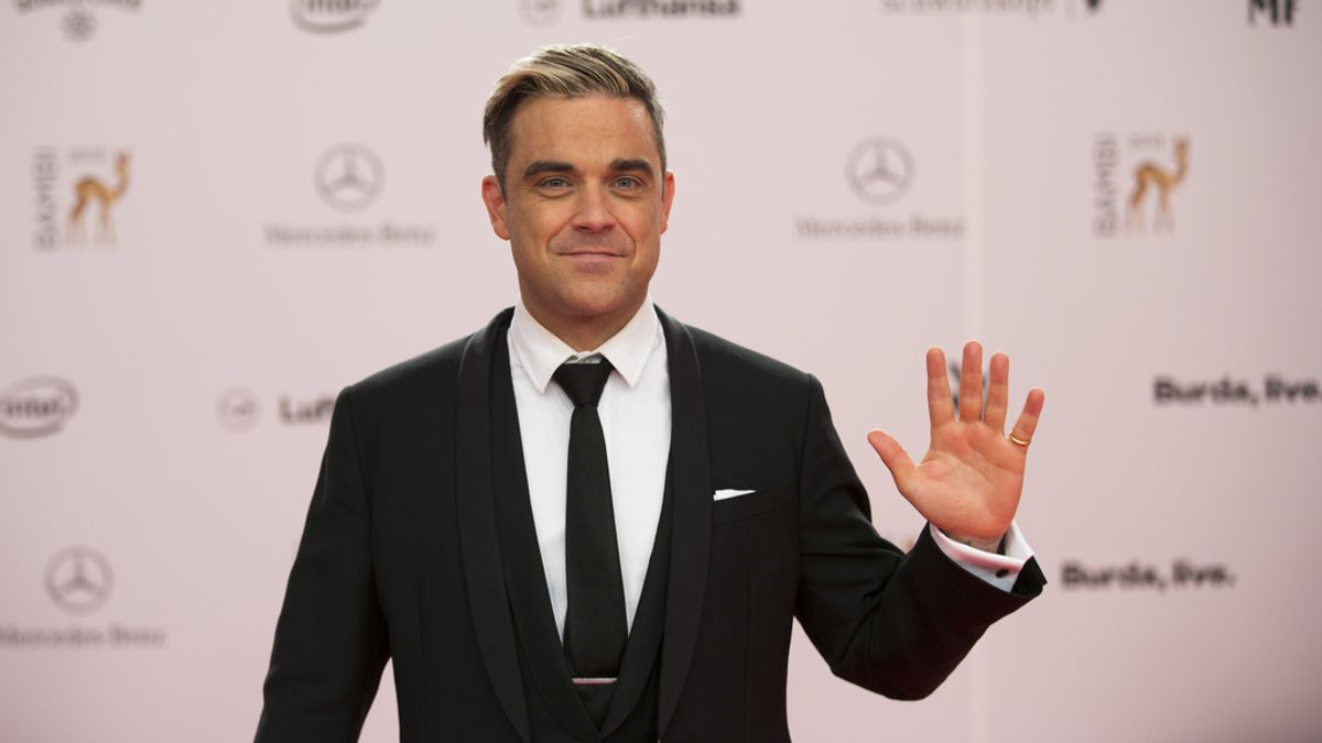 El cantante Robbie Williams a su llegada a los 'Premios Bambi'