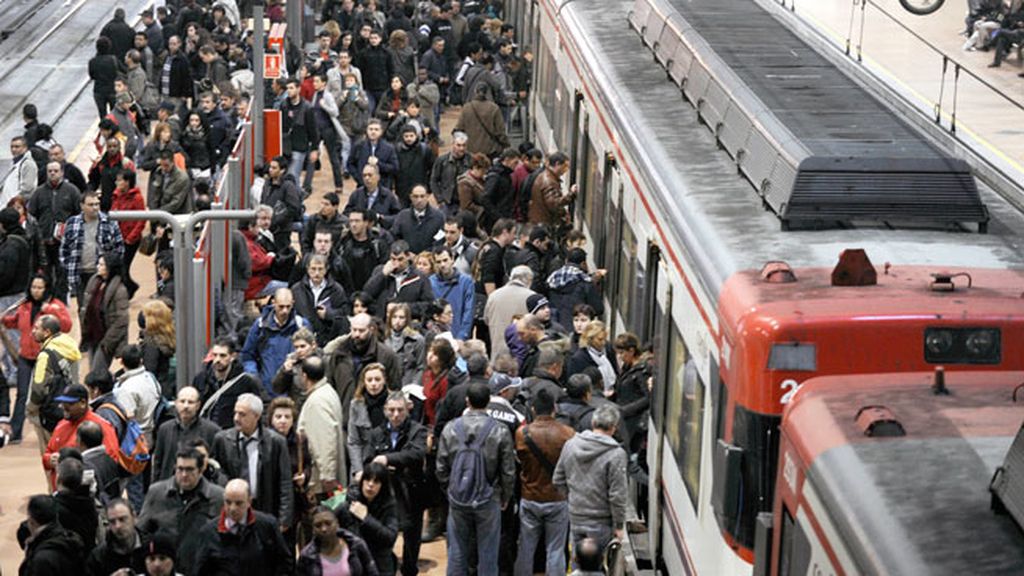 Aglomeraciones en Atocha