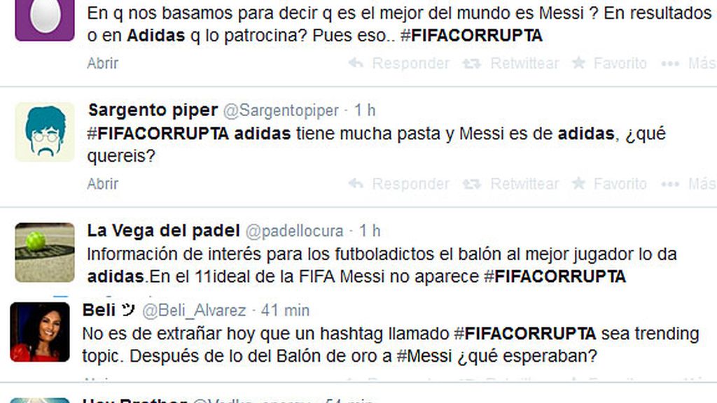 Twitter Fifa Corrupta