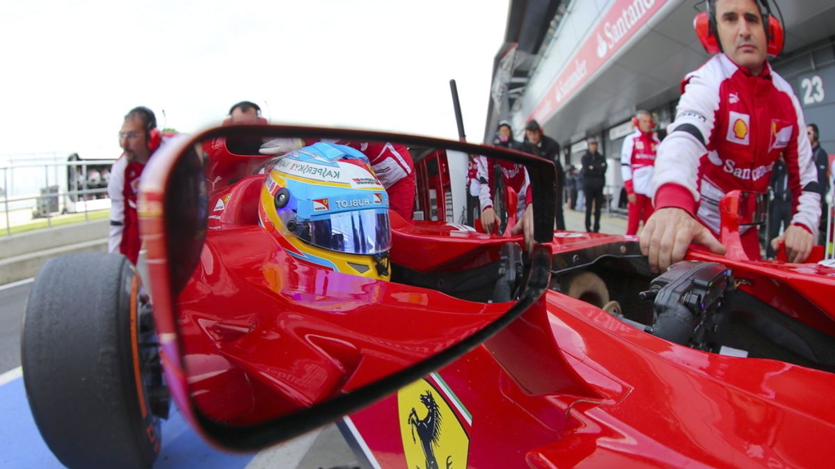 Fernando Alonso, en el GP de Gran Bretaña. Foto: Efe