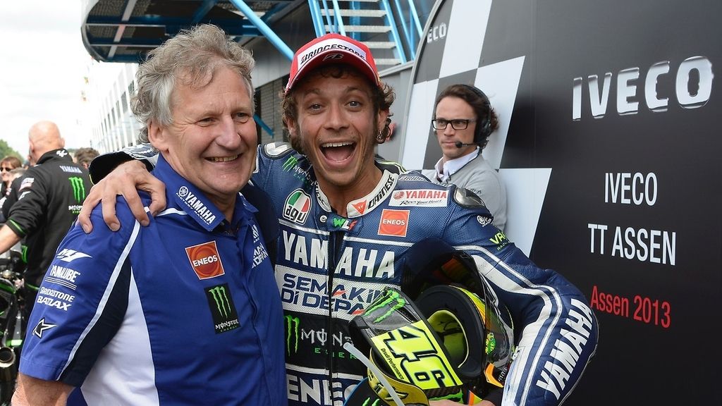 Así celebró Valentino Rossi la victoria en Assen