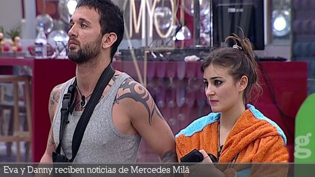 Eva y Danny reciben noticias de Mercedes Milá
