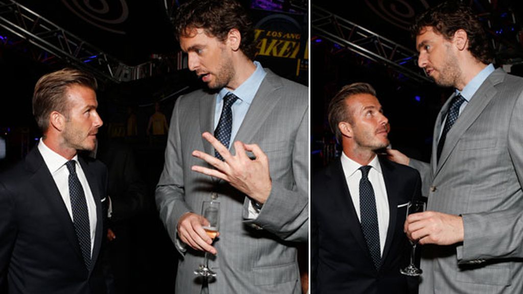 Pau y Beckham, una amistad de altura