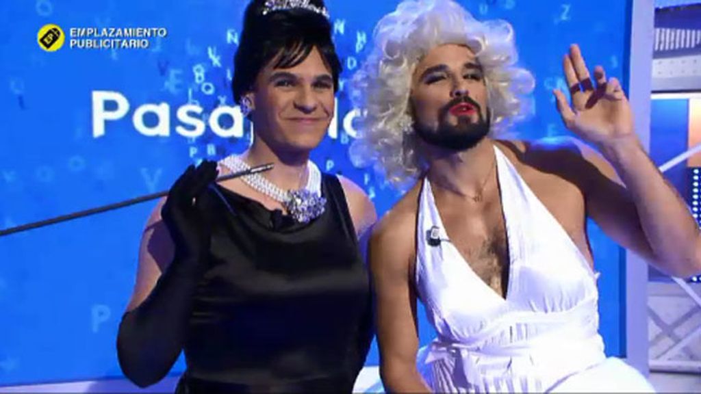 Audrey Hepburn y Marilyn Monroe en acción