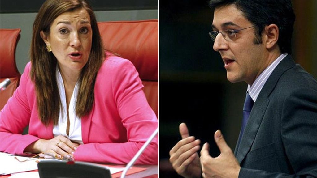 Imágenes de archivo de Soraya Rodríguez y Eduardo Madina