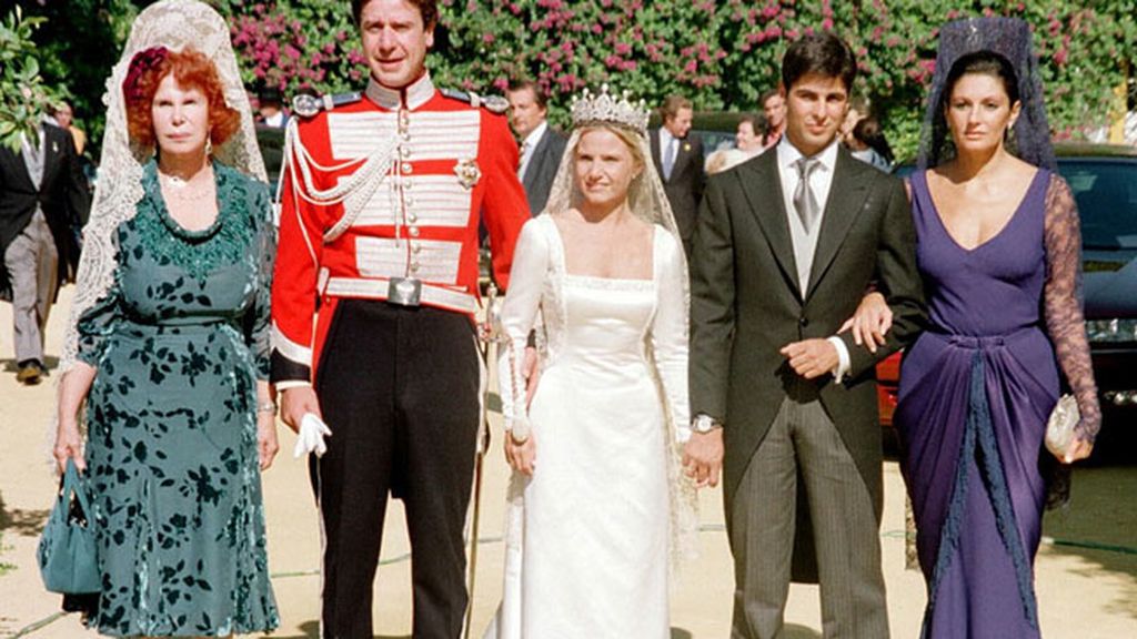 Doña Cayetana, durante la boda de Eugenia y Fran Rivera
