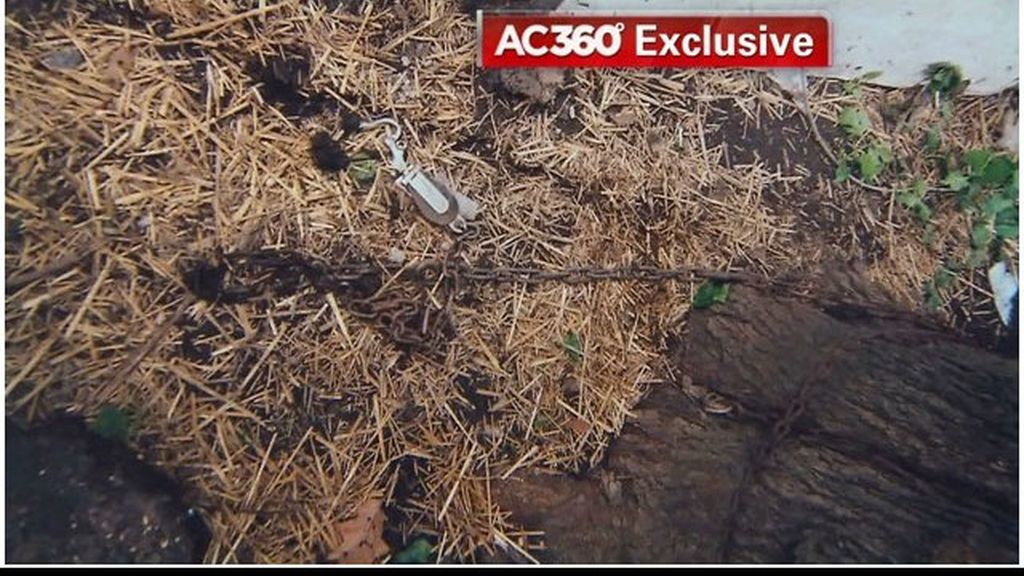 El patio de Ariel Castro en la casa de los horrores de Cleveland