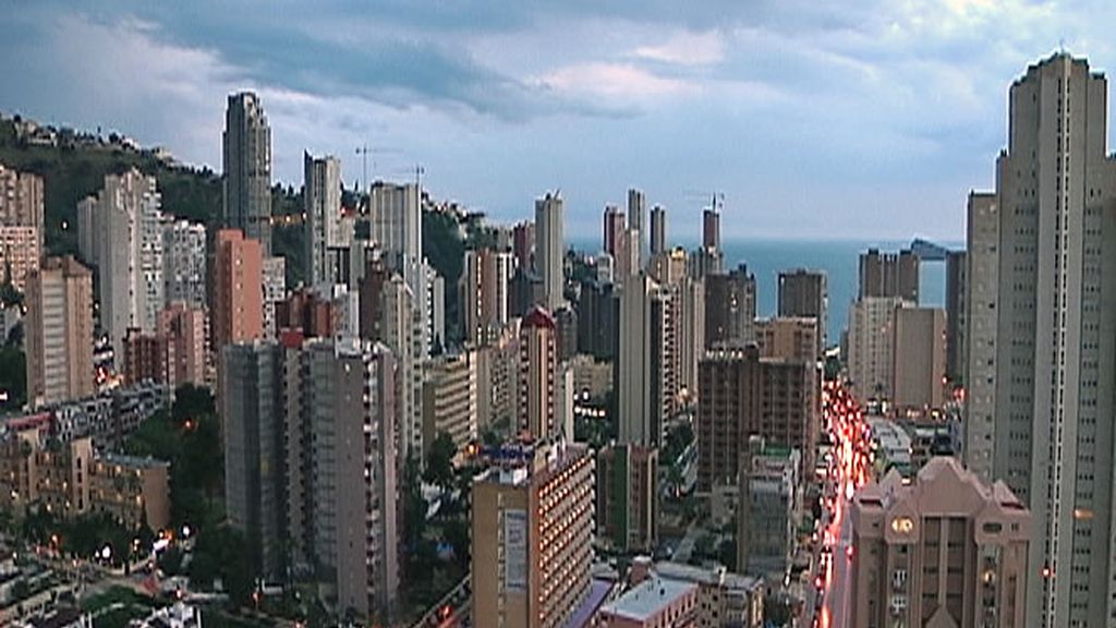 Vista aérea de la ciudad de Benidorm