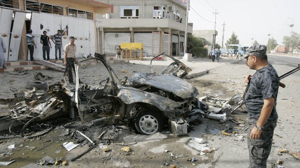 Atentado con coche bomba en Kirkuk, Irak.