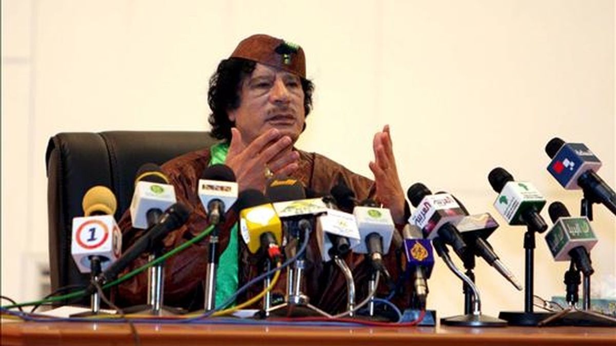 El líder libio, Muamar Gadafi. EFE/Archivo