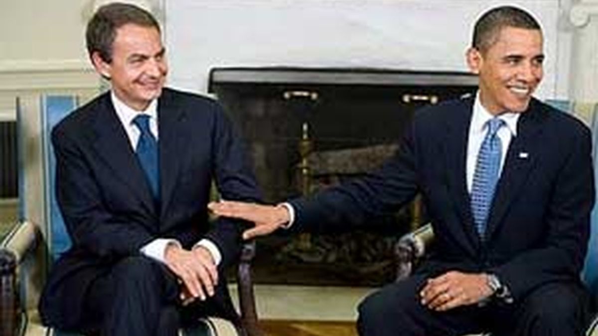 José Luis Rodríguez Zapatero y Barack Obama han comparecido ante la prensa tras su encuentro en la Casa Blanca. Vídeo: Informativos Telecinco.