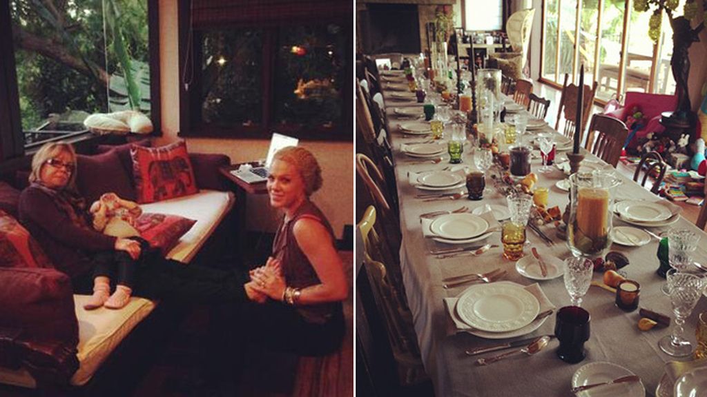 Reencuentro de generaciones en casa de Pink