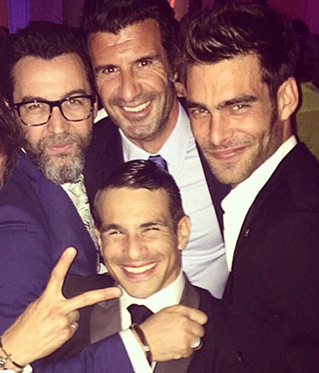 Luis Figo, Jon Kortajaeran y Jose Mari Manzanares no se perdieron la Feria