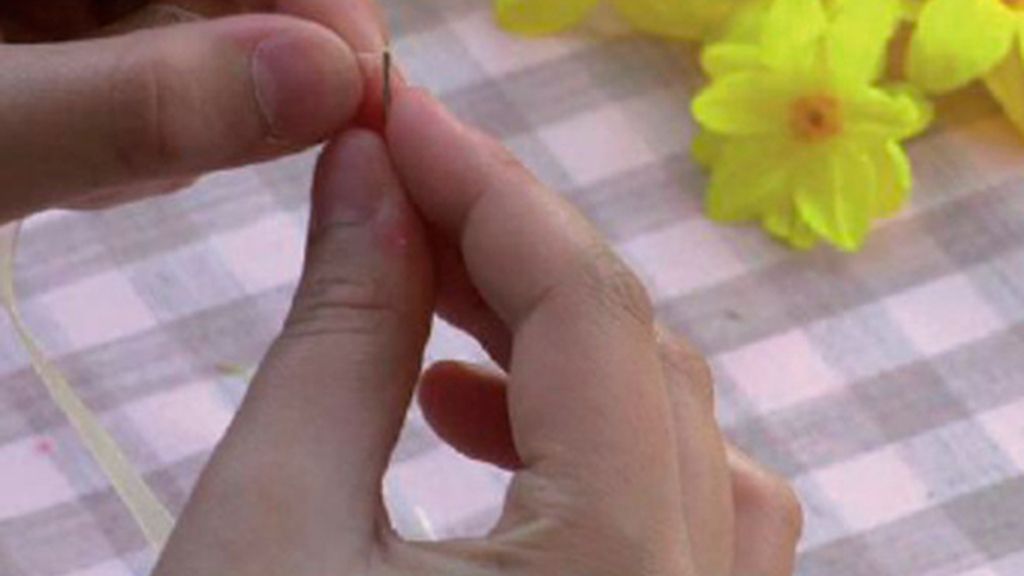 Tricotosas 34: Corona de flores