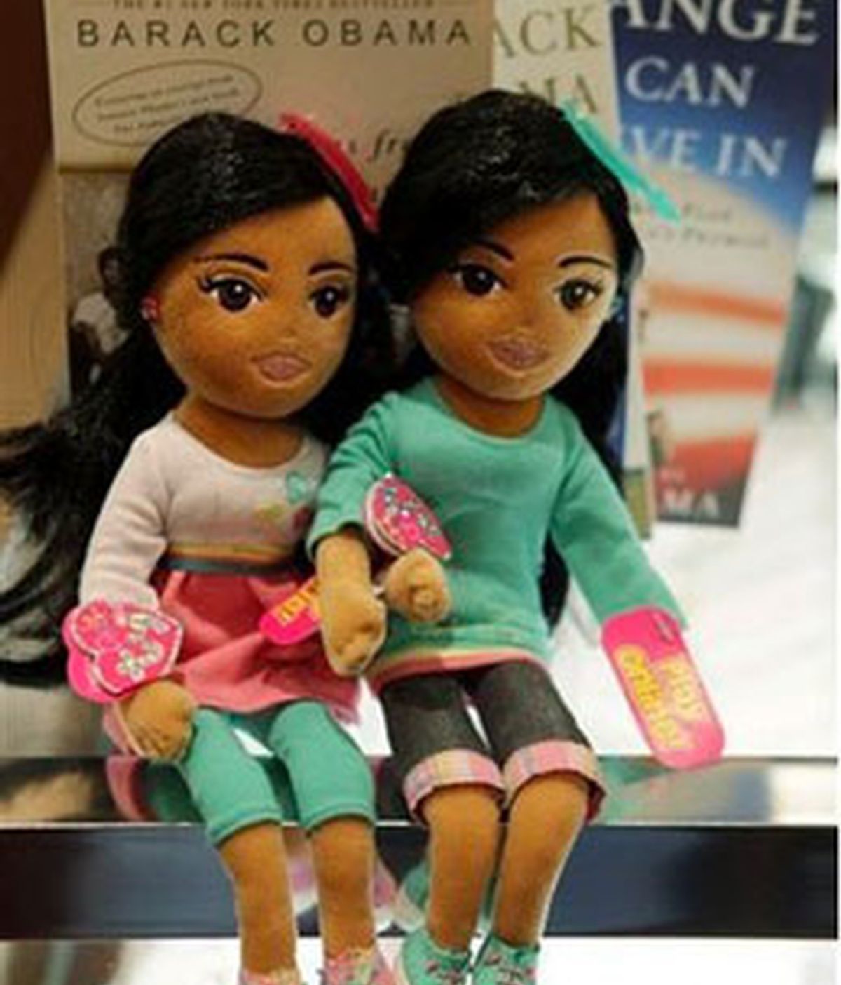 Las muñecas que no han gustado a Michelle Obama. Sasha y Malia, de la colección de TyGirlz que fueron presentadas poco antes de la toma de posesión de Barack Obama.