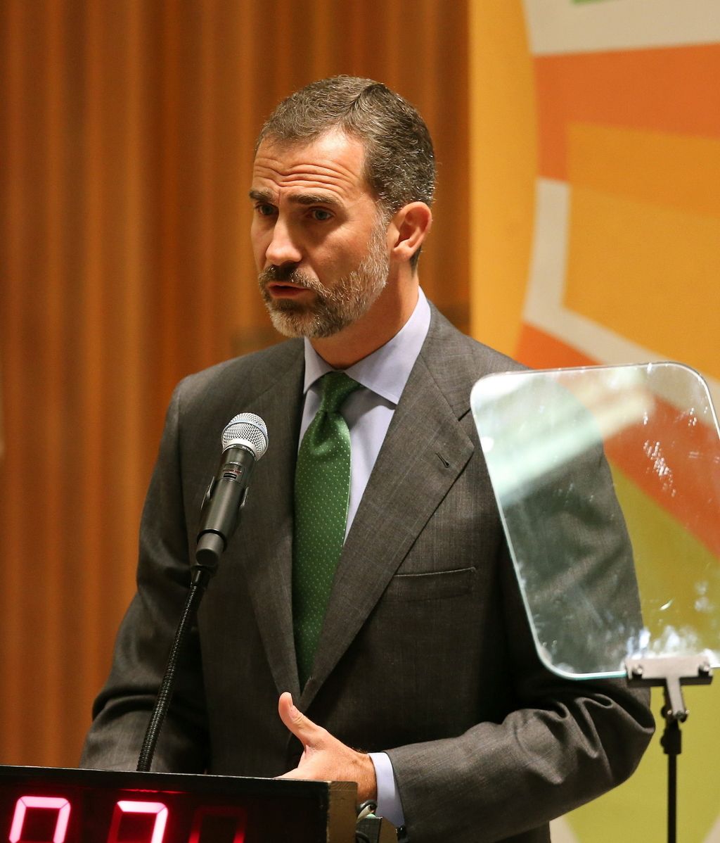 Felipe VI durante su intervención en la Cumbre del Clima en la Asamblea General de la ONU