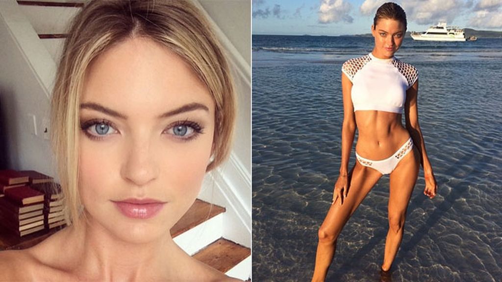 Detrás de un rostro que parece salido de la universidad está la top Martha Hunt
