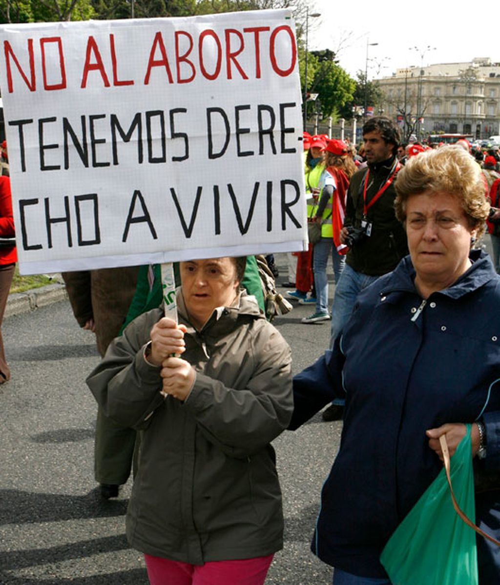 Manifestaciones en España en contra del aborto