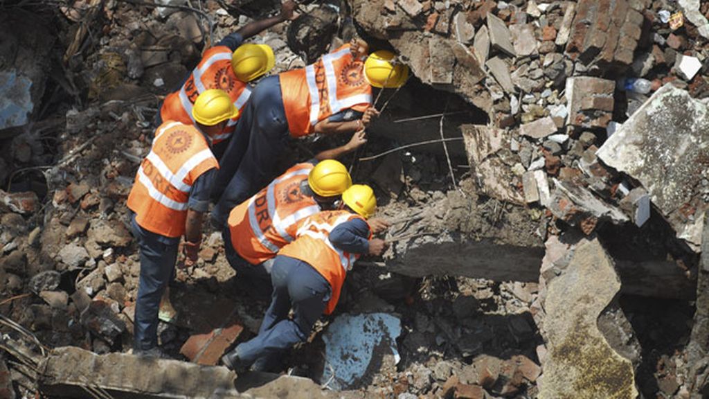 Hundimiento de un edificio en Bombay