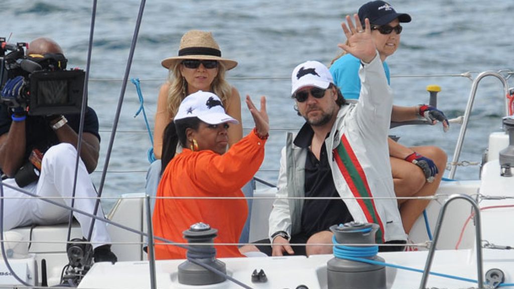 La pareja grabó una entrevista en yate con Oprah Winfrey en 2010