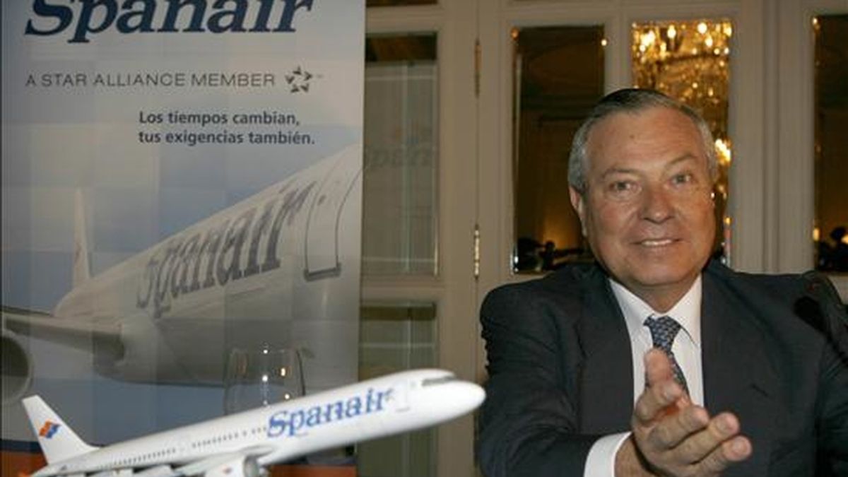 El presidente de Marsans y de Spanair, Gonzalo Pascual. EFE/Archivo El presidente de Marsans y de Spanair, Gonzalo Pascual. EFE/Archivo