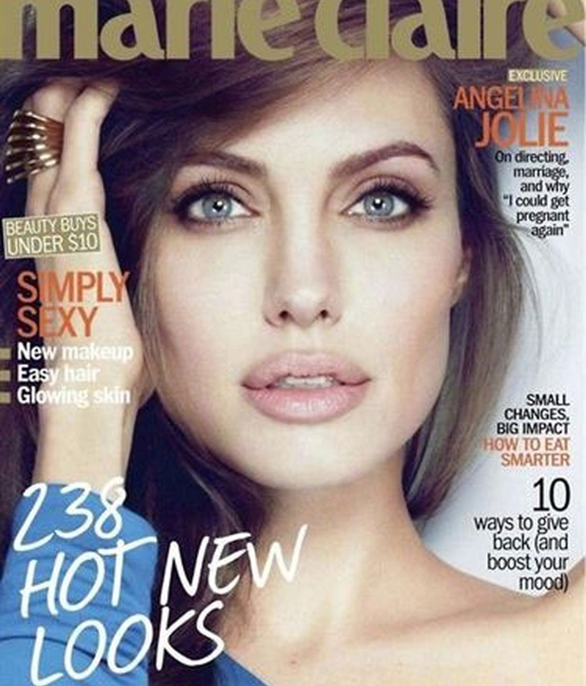 Angelina Jolie protagoniza la última portada de Marie Claire