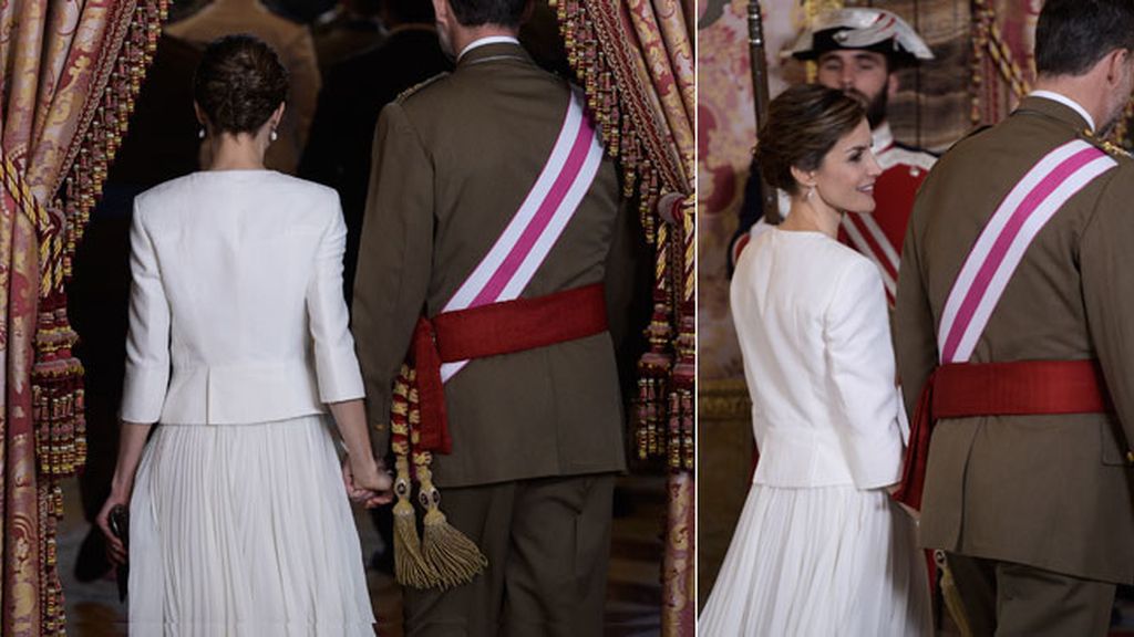 La elegancia de la reina Letizia durante el Día de las Fuerzas Armadas