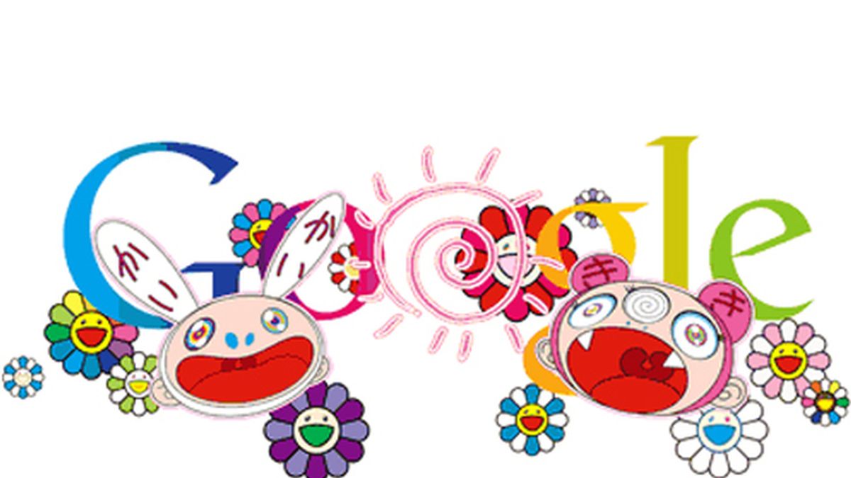 El doodle diseñado por el artista japonés Takashi Murakami para celebrar la llegada del verano.
