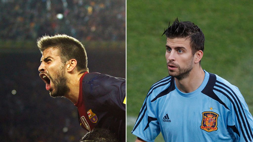 Gerard Piqué, con barba de náufrago