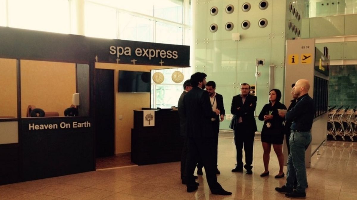 Spa express: masajes rápidos en pleno aeropuerto