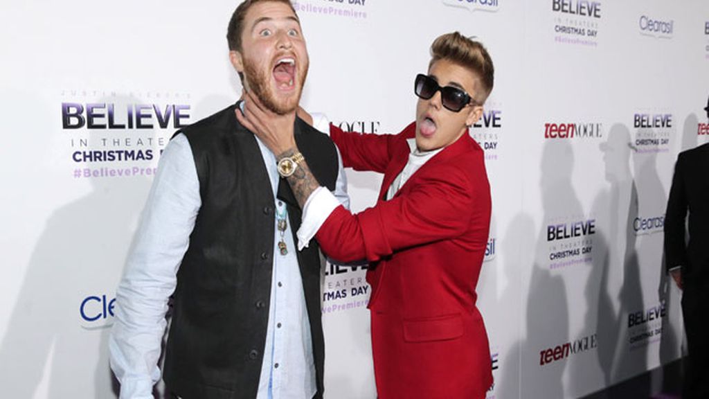 Justin Bieber, en el estreno de su película