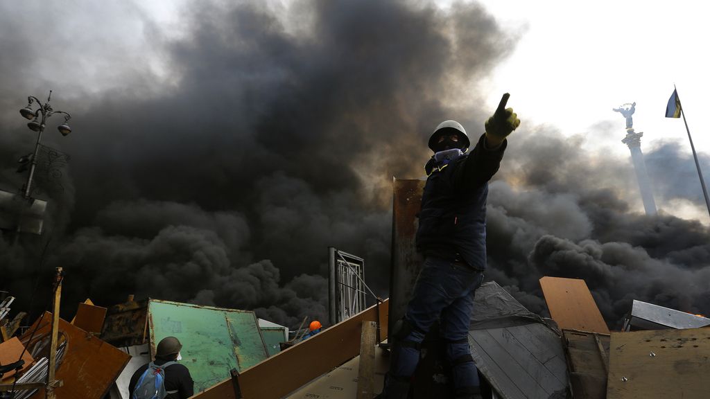 Plaza de la independencia en Kiev