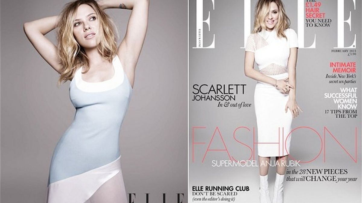 Scarlett Johansson, para Elle. Foto: Elle