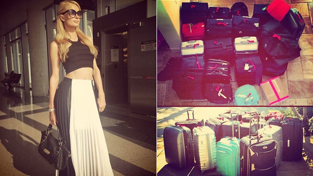 ¿Quién lleva 20 maletas para un fin de semana en Ibiza? No podía ser otra que ella