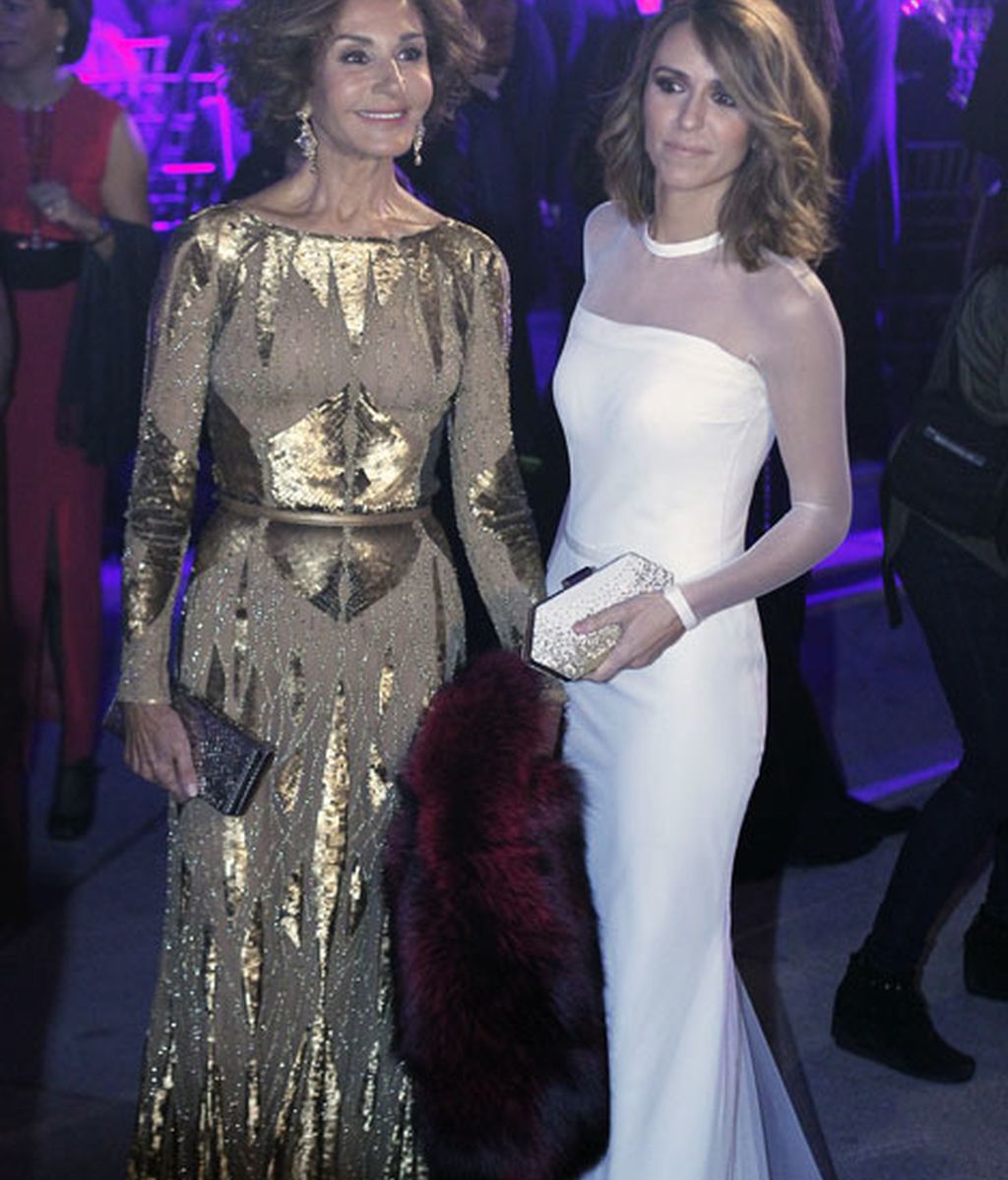 Nati Abascal y Laura Vecino, de dorado y blanco