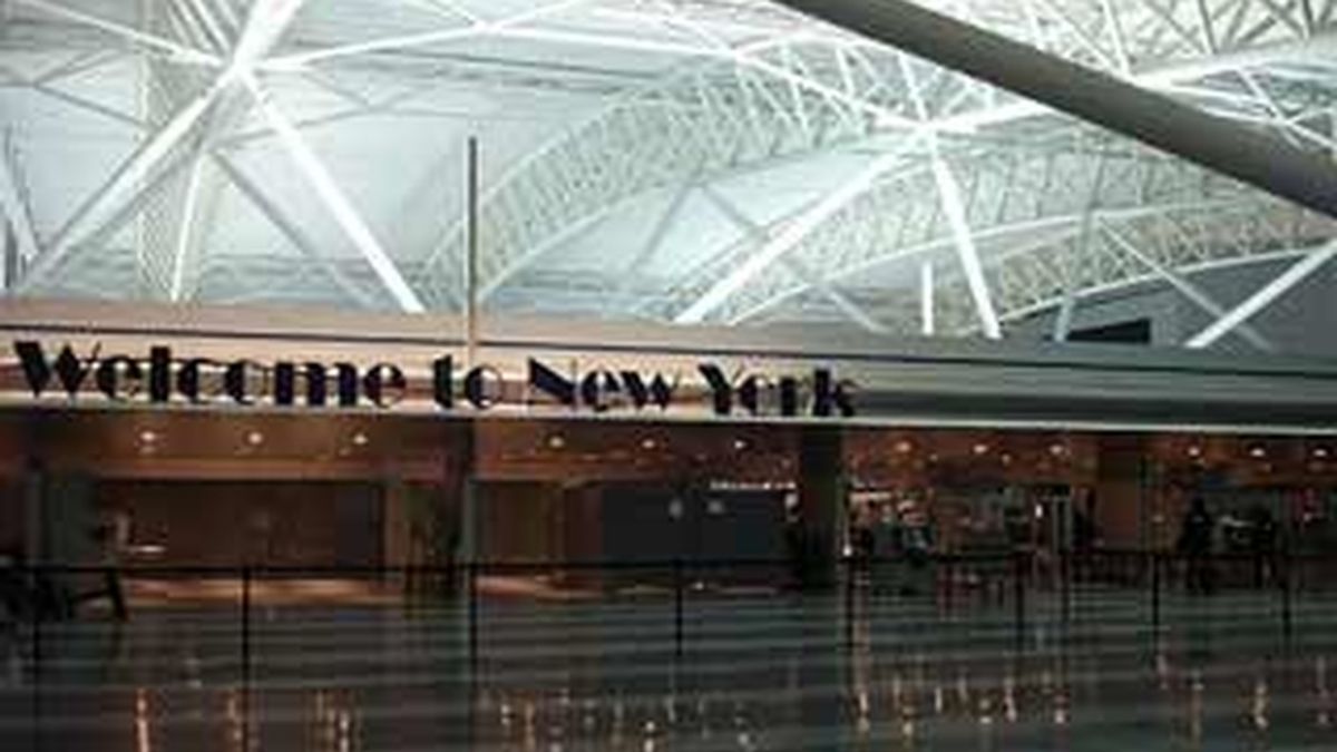 Imagen de uno de los hall del aeropuerto de JFK de Nueva York.