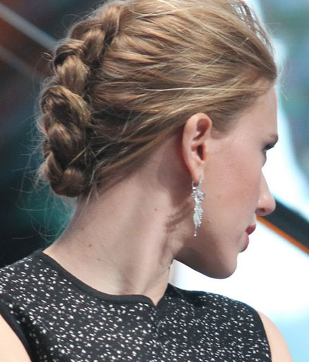 Scarlett Johansson: trenza con volumen